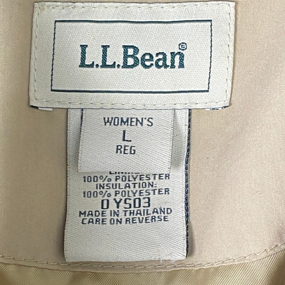 LLBean Coat Womens L Quilted Barn Chore Corduroy Collar Thermore Insulation Farm - Picture 3 of 16